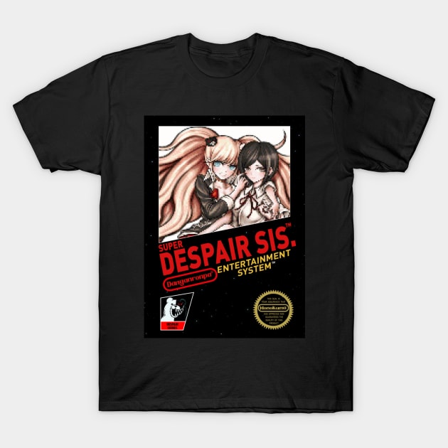 Dangan Sisters Retro Game T-Shirt by valival